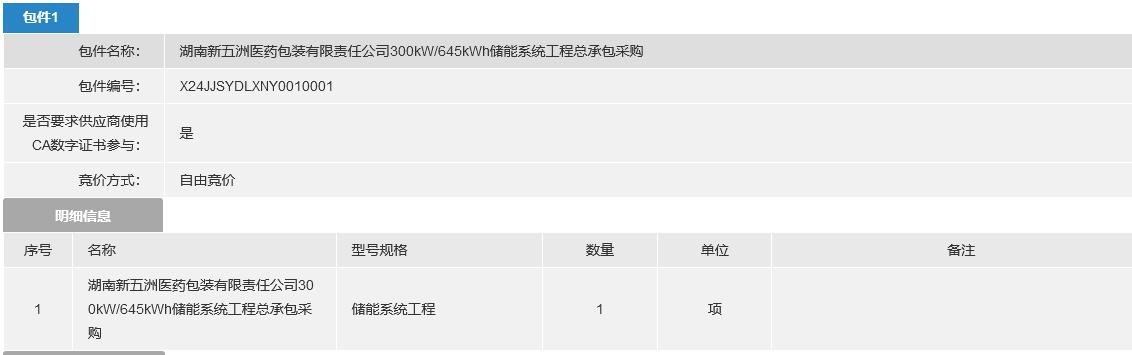 中国燃气集团湖南长沙300kW645kWh储能系统工程EPC竞价采购(图2)
